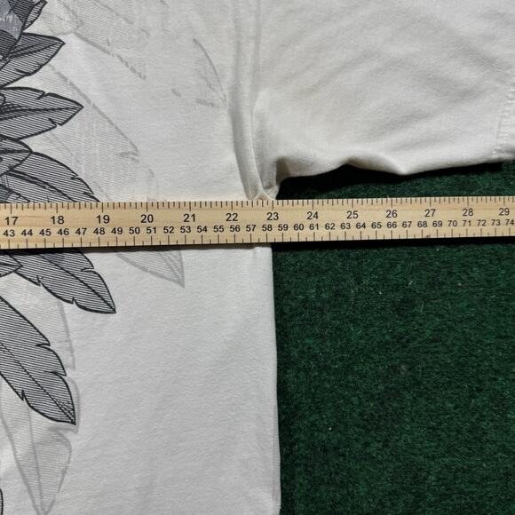 Vintage Y2K Ecko Unltd Fearless Grunge Gothic AOP Wings Tee XL 23x29 Rare - Picture 7 of 9